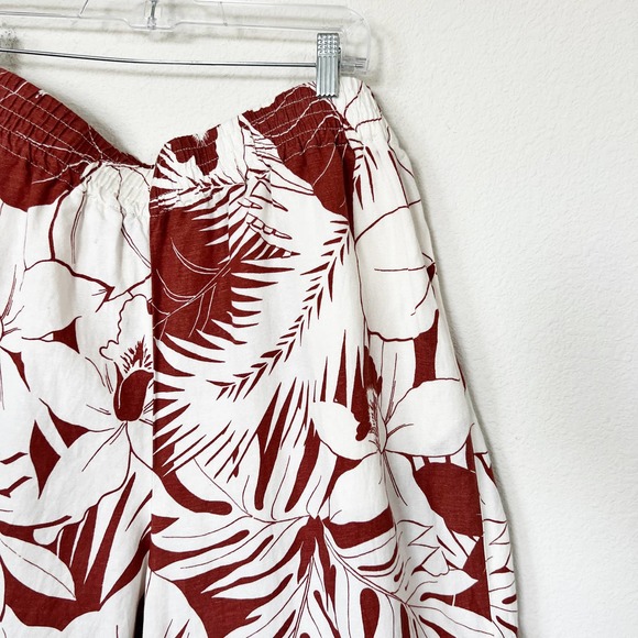 [Madewell] High Rise Pull-On Bermuda Shorts Tropical Vacation Floral NWT Sz XXL - Picture 9 of 11